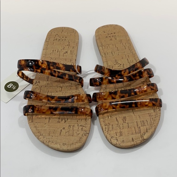 A new day avie strappy slide animal sandals 8.5 - Picture 2 of 6